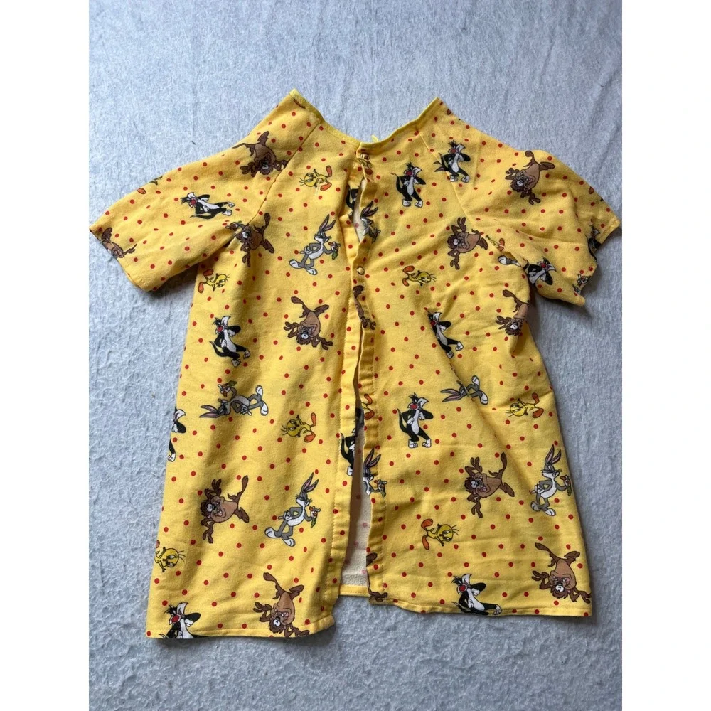 Kids x-small Looney Tunes vintage 90s hospital gown open‎ back unique 2T